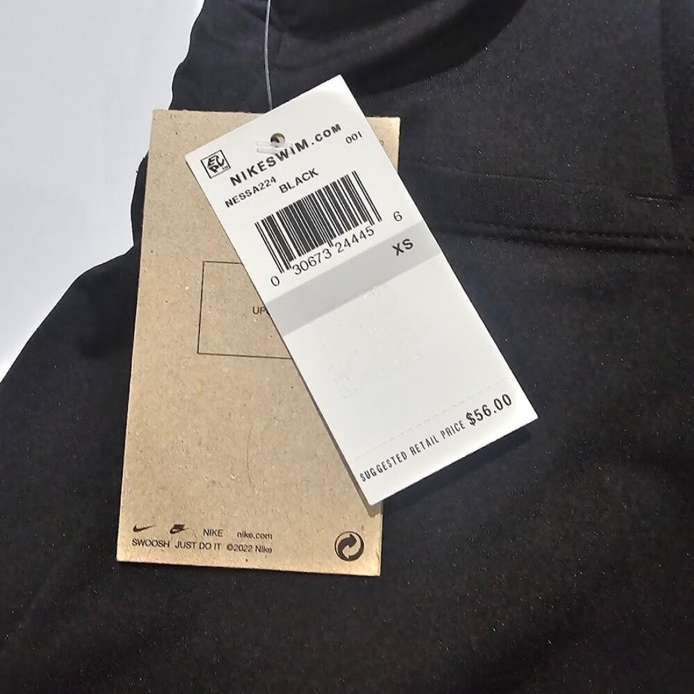 Nike  Essential Scoop Neck Tankini Swim Top Black XS - Picture 7 of 9